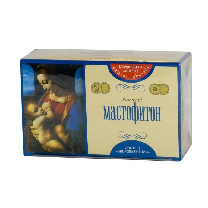Фиточай «Мастофитон», 20 фильтр-пакетов по 2 гр, Здоровье нации