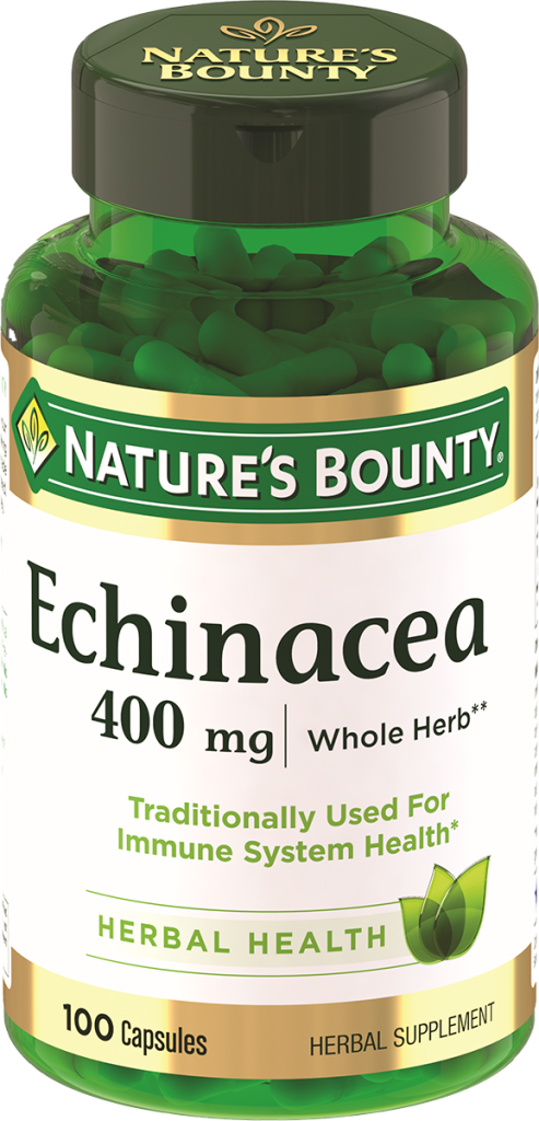 Натуральная эхинацея, 400 мг, 100 капсул, Nature's Bounty