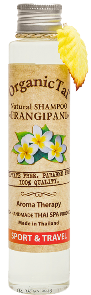 Натуральный шампунь  для волос «ФРАНЖИПАНИ», 100 мл,OrganicTai