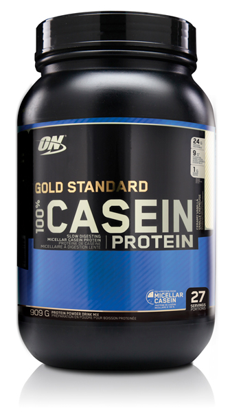 Казеиновый протеин, Gold Standard 100% Casein, вкус «Ваниль», 900 гр, OPTIMUM NUTRITION