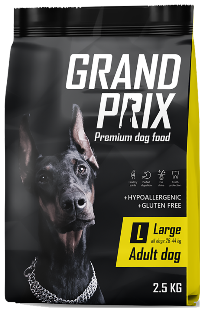Сухой корм для взрослых собак крупных пород GRAND PRIX Large Adult, 2.5 кг, GRAND PRIX