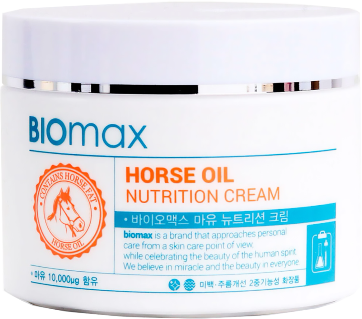 Питательный крем Horse Oil Nutrition Cream с лошадиным маслом,100 мл, Biomax