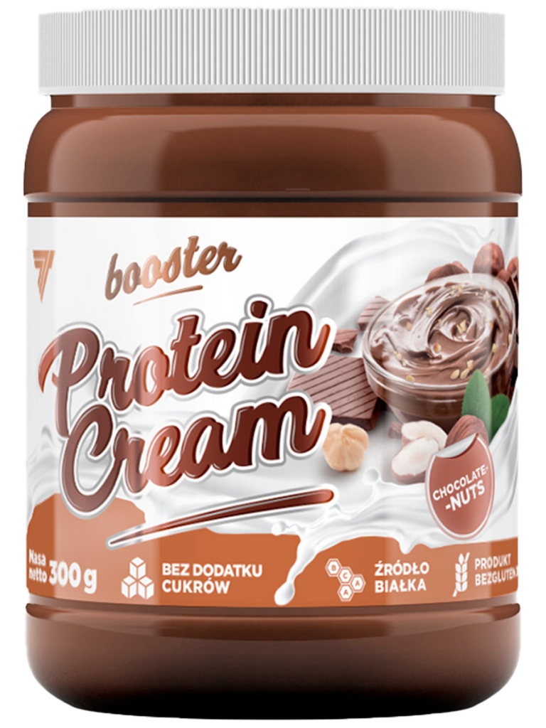 Крем Booster Protein Cream, фундук-какао, 300 г , Trec Nutrition