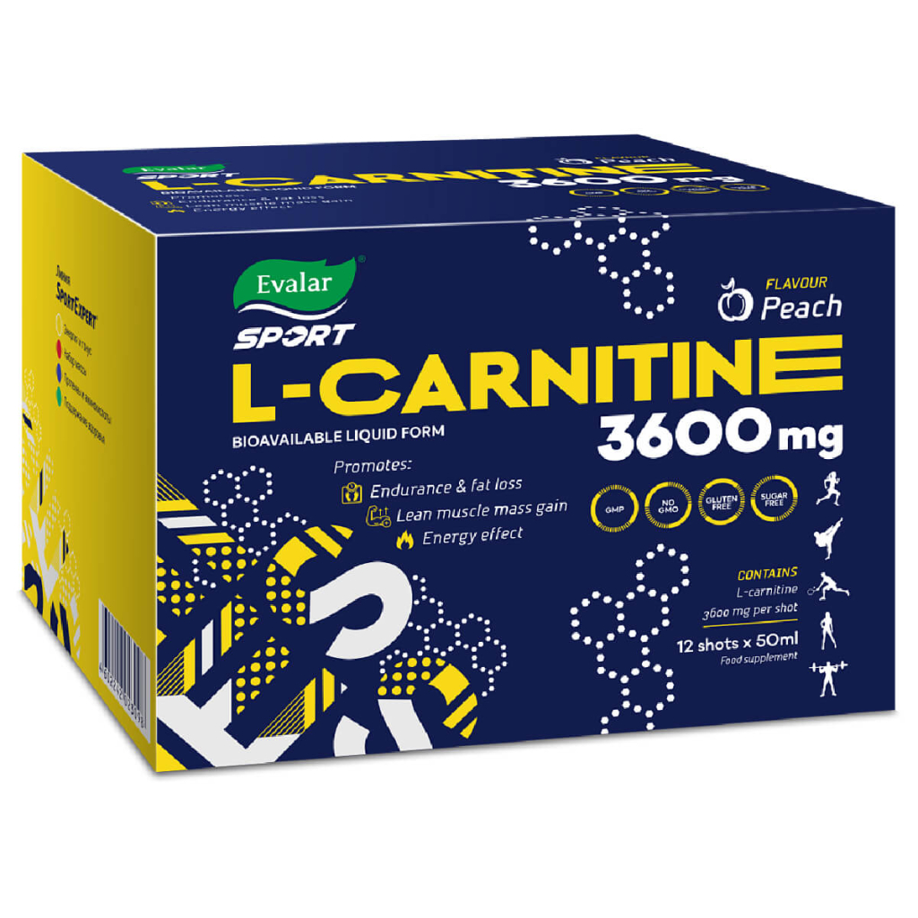 SportExpert L-карнитин, 3600 мг, 12*50 мл, флаконы, Эвалар