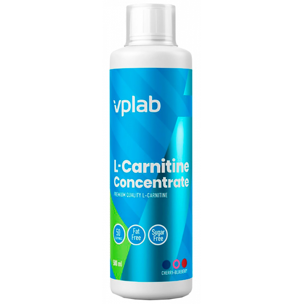L-Carnitine концентрат, вишня-черника, 500 мл, VPLab