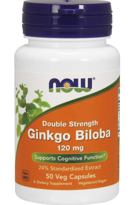 Гинкго Билоба, 120 мг, 50 капсул, NOW