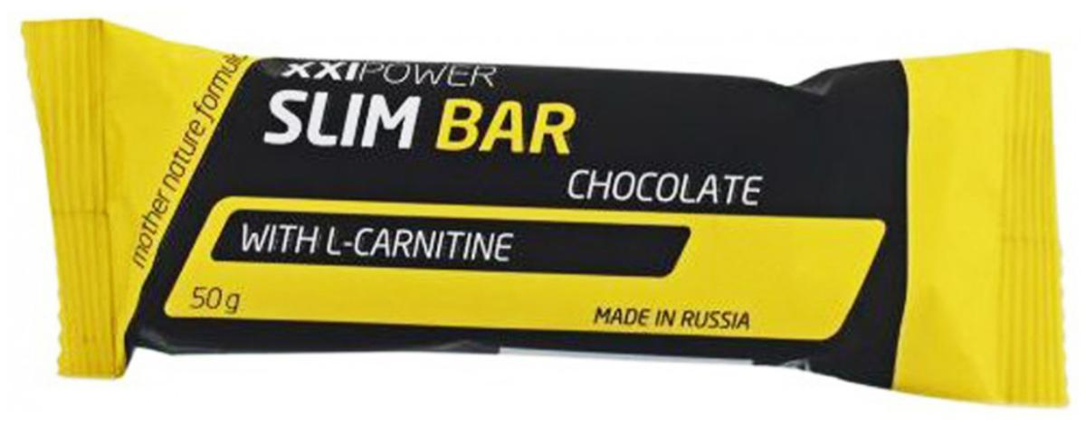 Батончик Slim Bar с L-карнитином, шоколад/шоколадная глазурь, 1 шт*50 г, XXIPower
