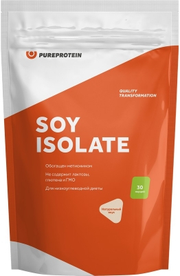 Соевый протеин, вкус «Натуральный, 900 гр, PureProtein