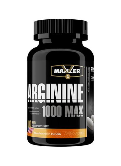 L-аргинин 1000 MAX, 100 таблеток, MAXLER