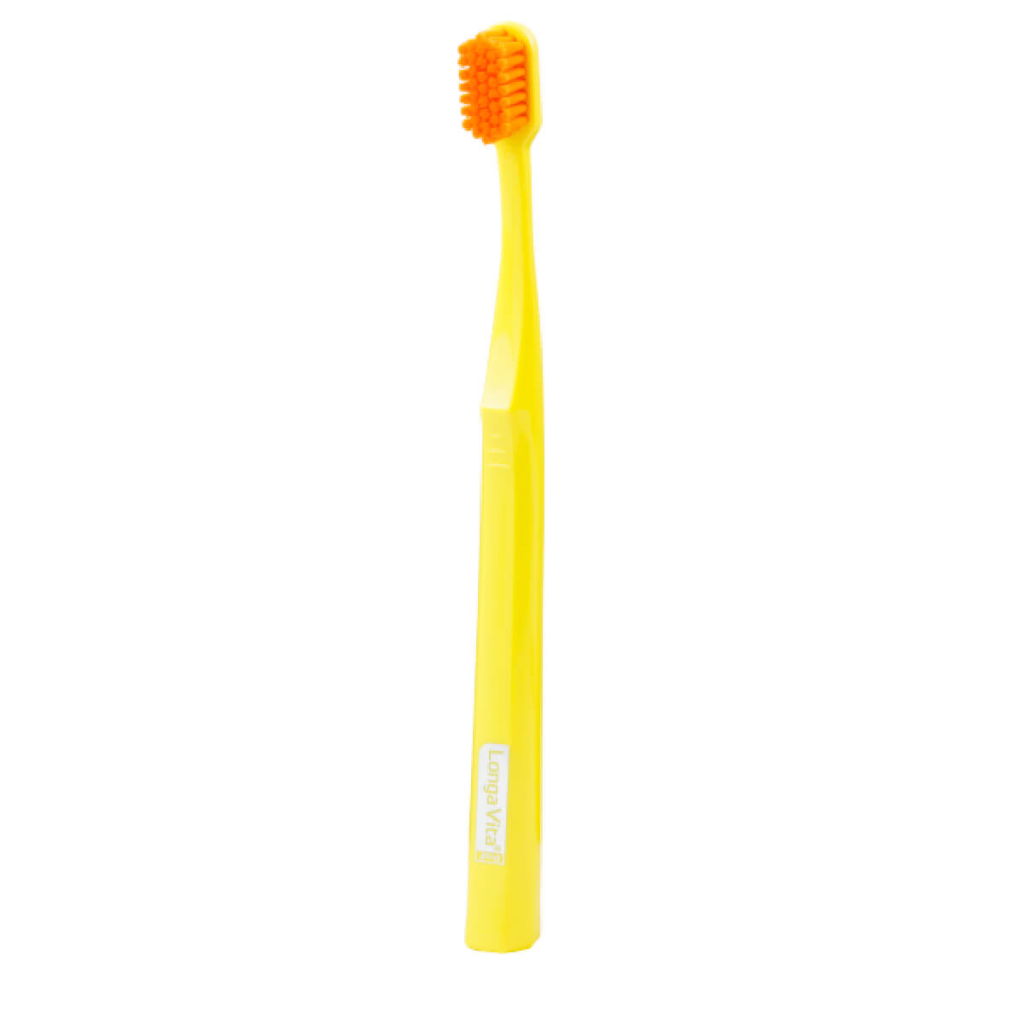 Зубная щетка 6580 щетинок &quot;ultrasoft&quot;, d 0,10 мм, цвет: жёлтый, Longa Vita