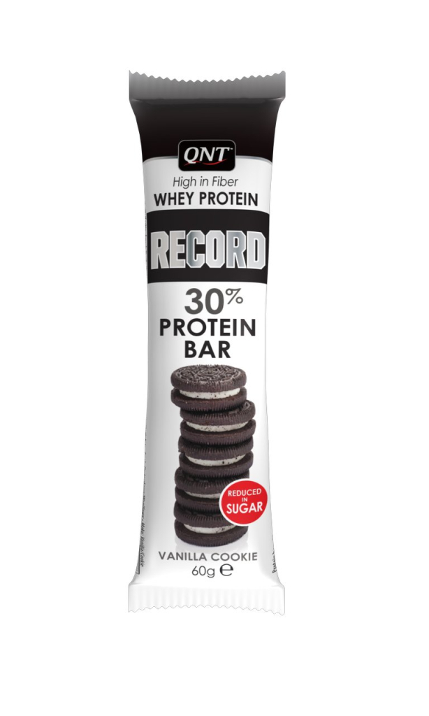 Протеиновый батончик Record bar (ванильное печенье), 60 гр, QNT