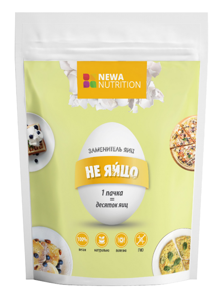 Заменитель яиц-не яйцо, для веганов и вегетарианцев, при аллергии на яйца 200 г, Newa Nutrition
