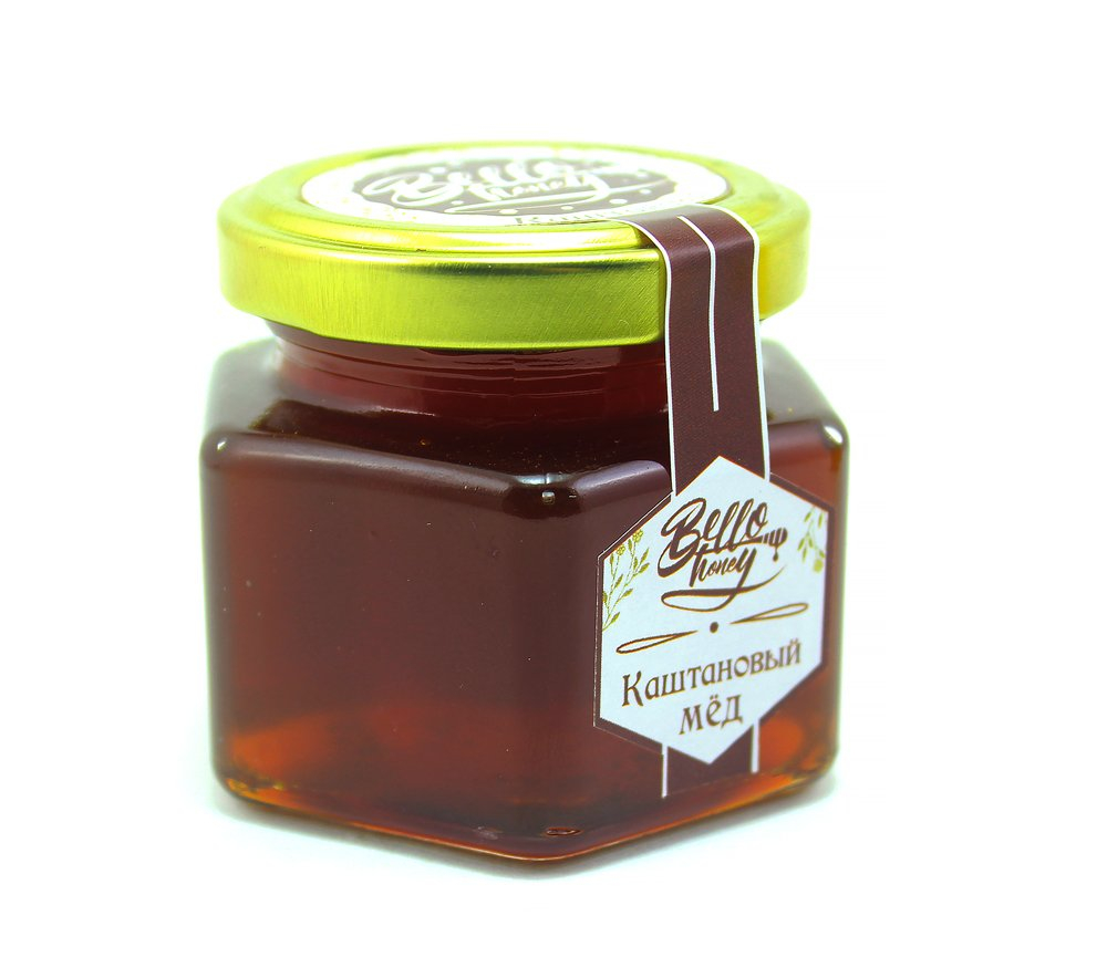 Мёд каштановый, 120 мл, BelloHoney