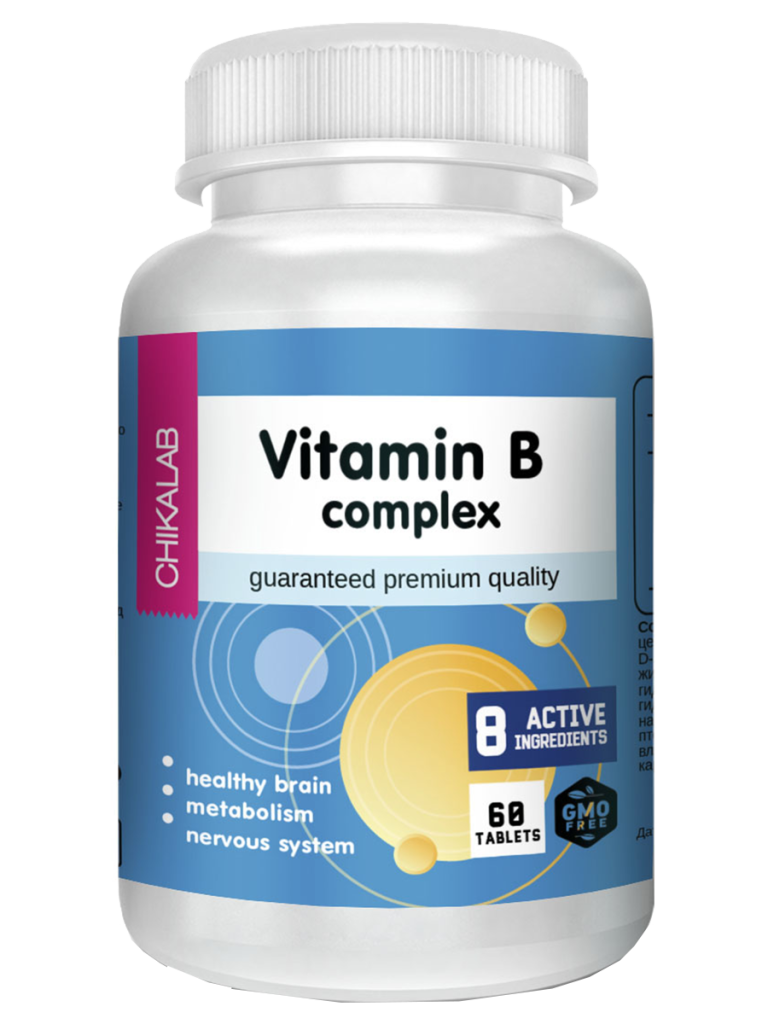 Комплекс витаминов группы B”, 60 таблеток, CHIKALAB
