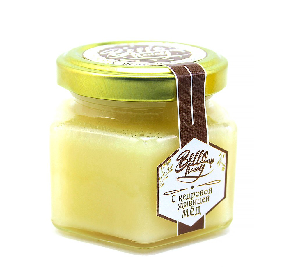 Крем-мёд с кедровой живицей, 120 мл, BelloHoney
