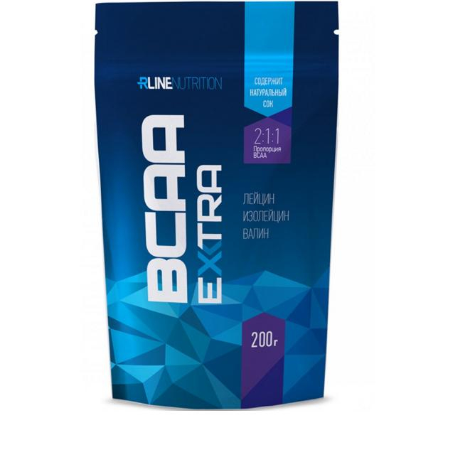 Аминокислоты BCAA Extra, вкус «Черника», 200 гр, RLine