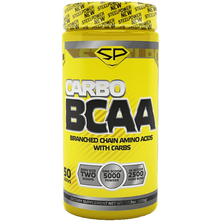 Напиток с аминокислотами CARBO BCAA, вкус «Ананас», 500 гр, STEELPOWER