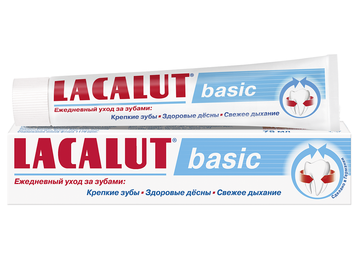 Зубная паста для комплексной защиты Basic, 75 мл, Lacalut