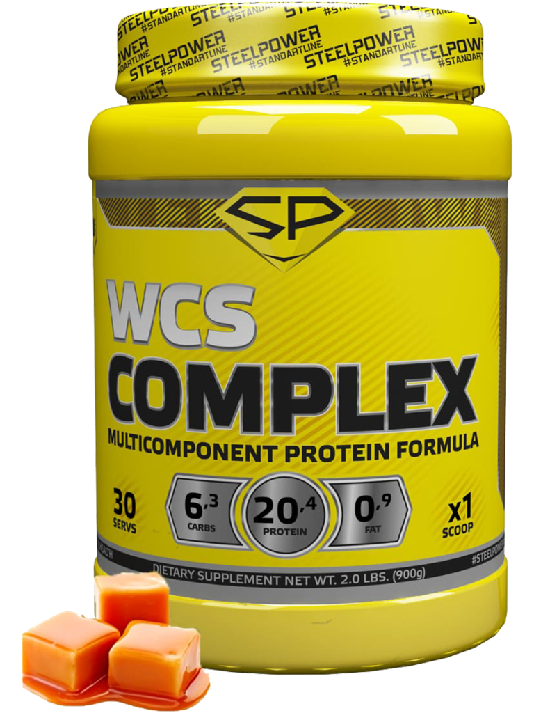 Мультикомпонентный протеин WCS COMPLEX, 900 гр, вкус «Сливочная карамель», STEELPOWER