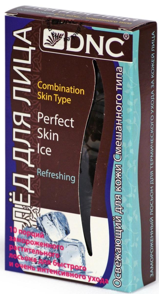 Лед для лица освежающий (для комбинированной кожи), 10 саше по 10 мл, DNC