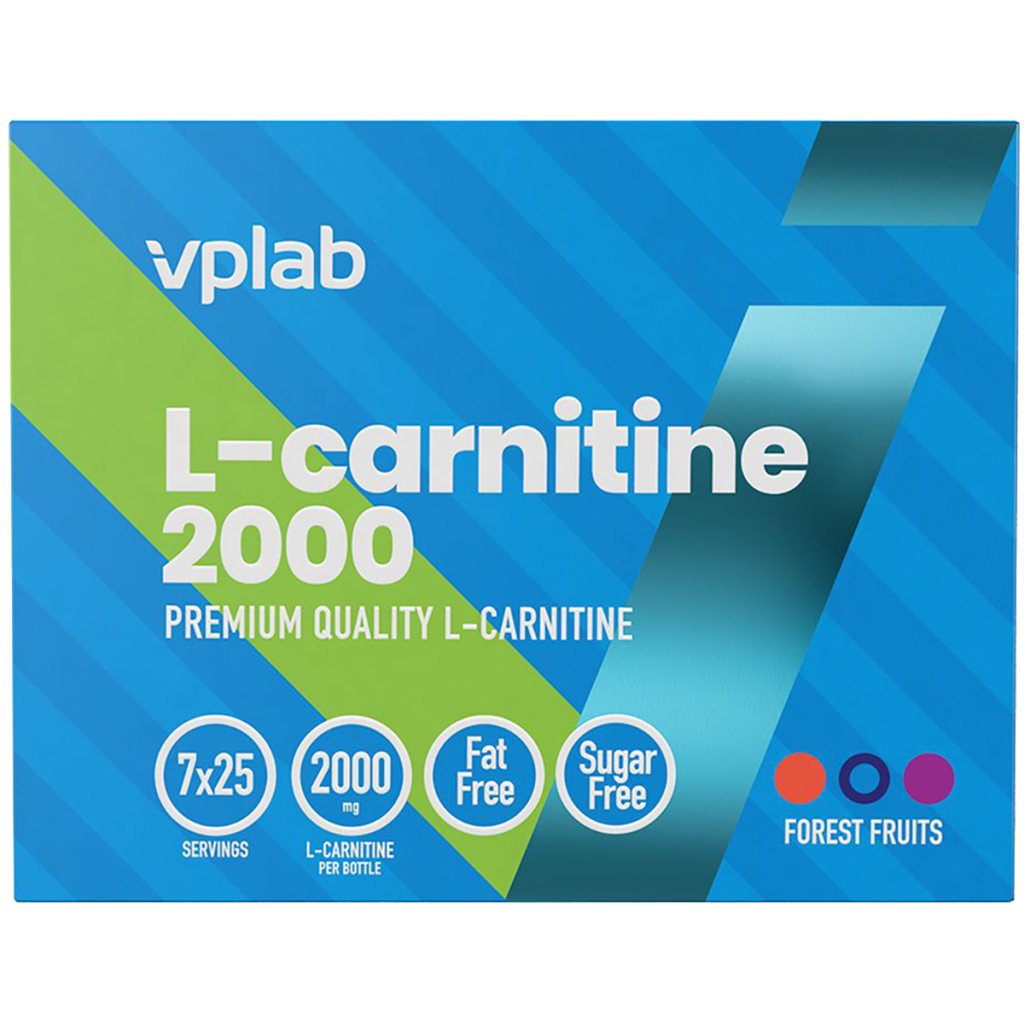 L-Carnitine 2000, лесные ягоды, 7*25 мл, VPLab