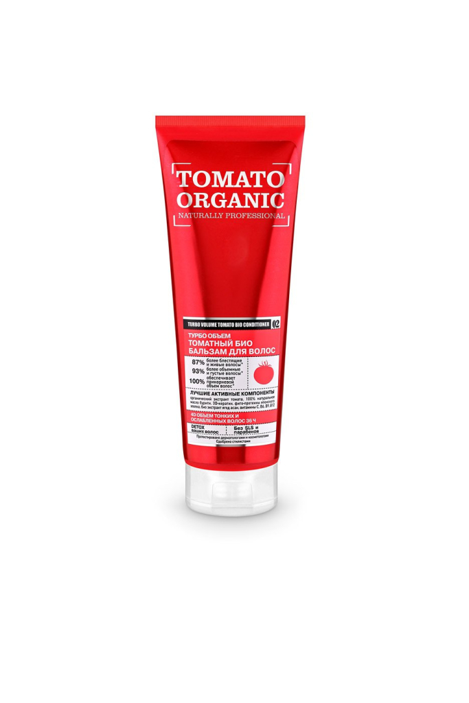 Бальзам для волос «Турбо объем томатный», 250 мл, Organic naturally professional