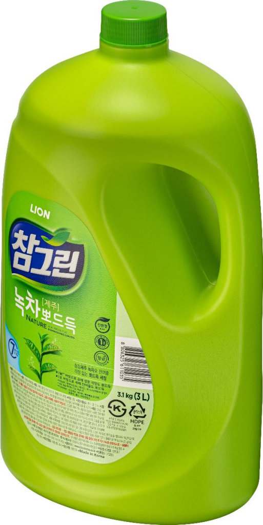 Средство для мытья посуды Chamgreen (зеленый чай), 2970 мл, CJ Lion