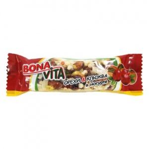 Ореховый батончик «Фисташки и мёд в йогурте», 35 гр, BONA VITA
