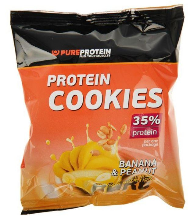 Протеиновое печенье, вкус «Банан и арахис», Pure Protein