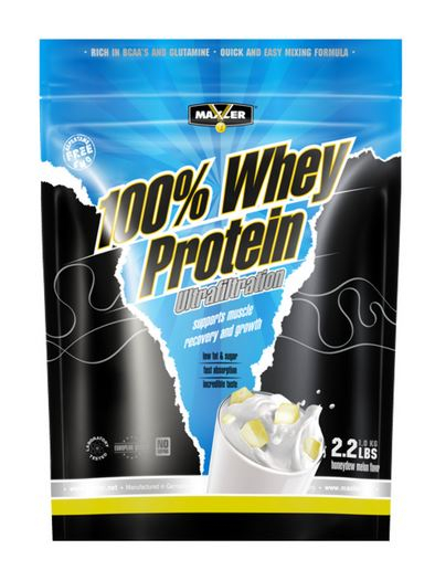 Протеин 100% Whey Protein Ultrafiltration, вкус Дыня, 1 кг, MAXLER