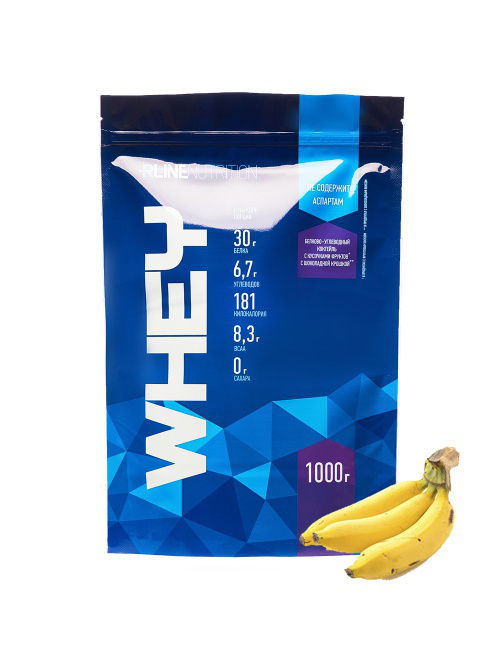Протеин Whey, вкус «Банан», 1 кг, RLine