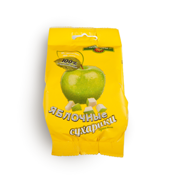Сухарик яблочный, 25 гр, Сибирские Просторы