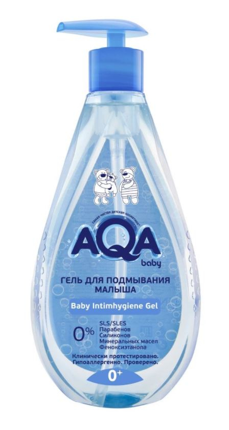 Гель для подмывания малыша 0+, 400 мл, AQA baby