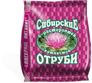 Отруби сибирские «Пшеничные» (с расторопшей), 200 гр, Сибирская Клетчатка