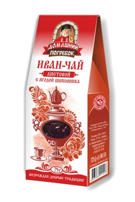 Иван-чай листовой с ягодой шиповника, 75 гр, Домашний погребок