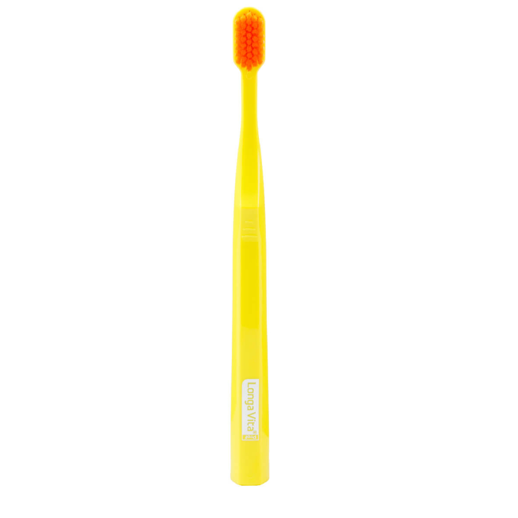 Зубная щетка 6580 щетинок &quot;ultrasoft&quot;, d 0,10 мм, цвет: жёлтый, Longa Vita
