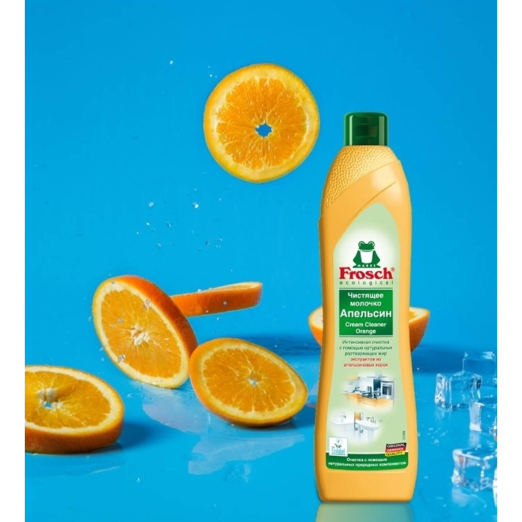 Апельсиновое абразивное молочко, 0.5 л, Frosch