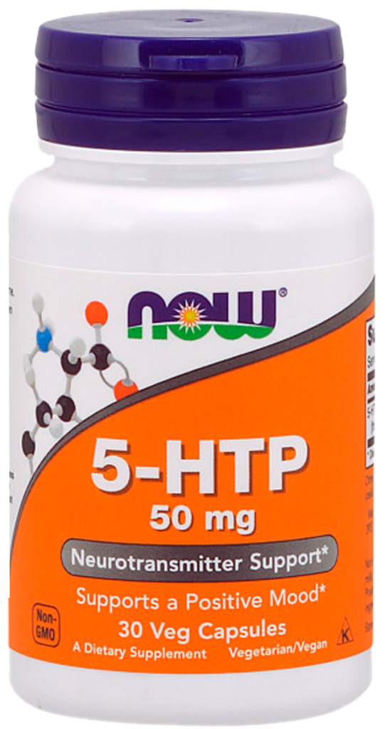 5-НТР (L-5-гидрокситриптофан), 50 мг, 30 капсул, NOW
