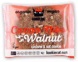 Печенье Kookie cat «Грецкий орех и какао-крупка», 50 гр, Ufeelgood