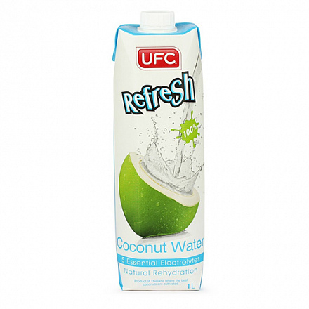 100% Кокосовая вода Refresh, 1000 мл, UFC