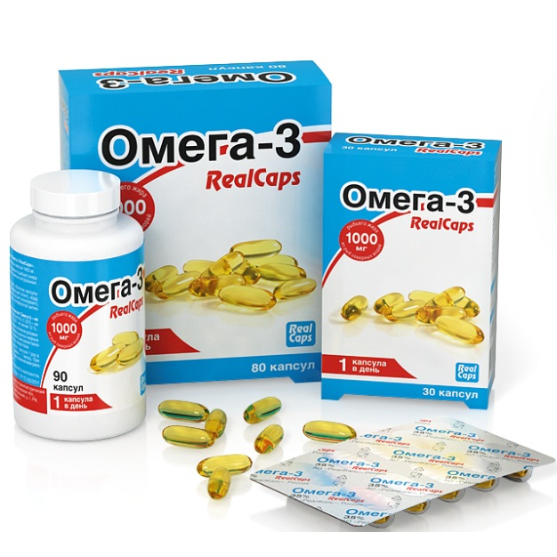 Комплект Омега-3: 3 упаковки (30, 80 и 90 капсул), РеалКапс