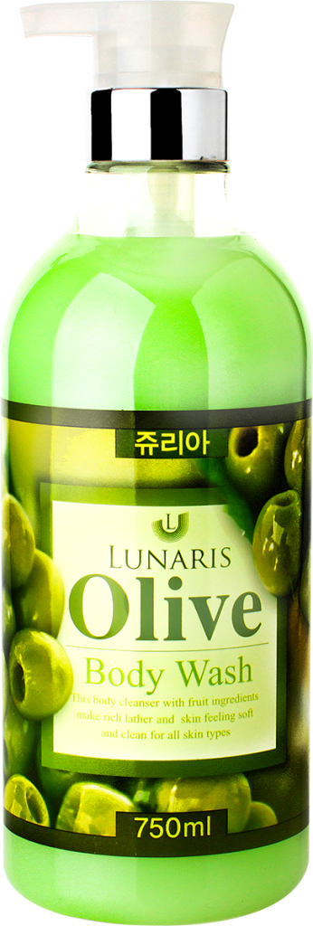 Гель для душа с оливковым маслом, 750 мл, LUNARIS
