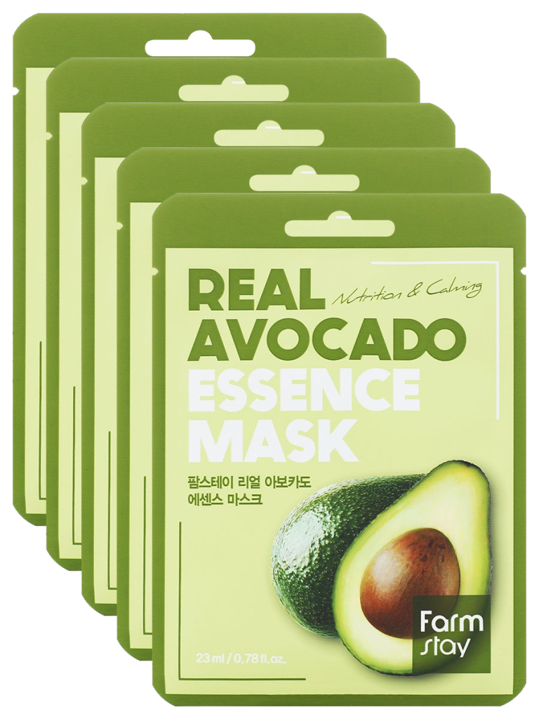 Тканевая маска для лица с экстрактом авокадо, 23 мл, FarmStay