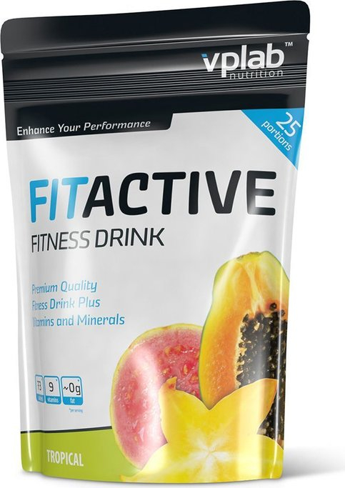 Витаминно-минеральный напиток FitActive Fitness Drink, вкус «Тропик», 500 гр, VPLab