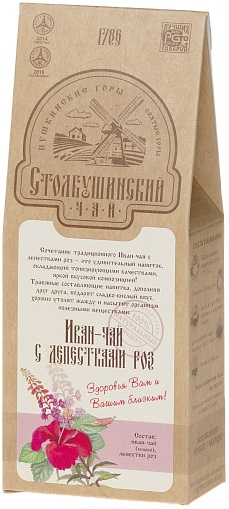 Иван-чай с лепестками роз &quot;Столбушино&quot;, 30 гр, Столбушинский Продукт