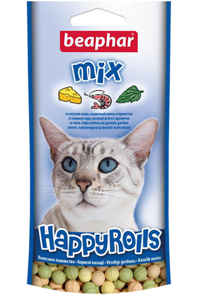 Rouletties MIX лакомство для кошек, 80 шт, BEAPHAR