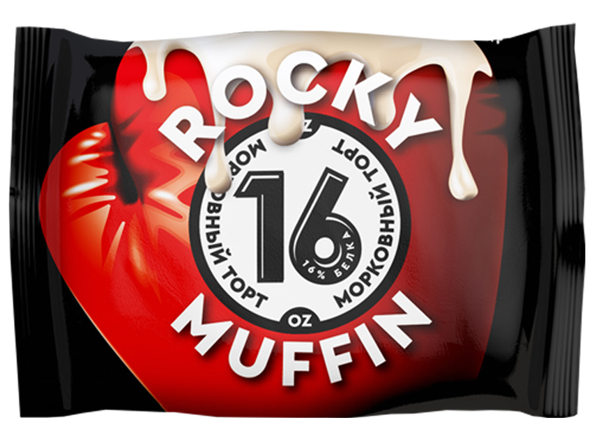 Маффин, морковный торт, 55г*8 шт, Muffin Rocky