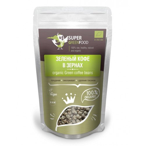 Зеленый кофе в зернах, 150 гр, Super Green Food