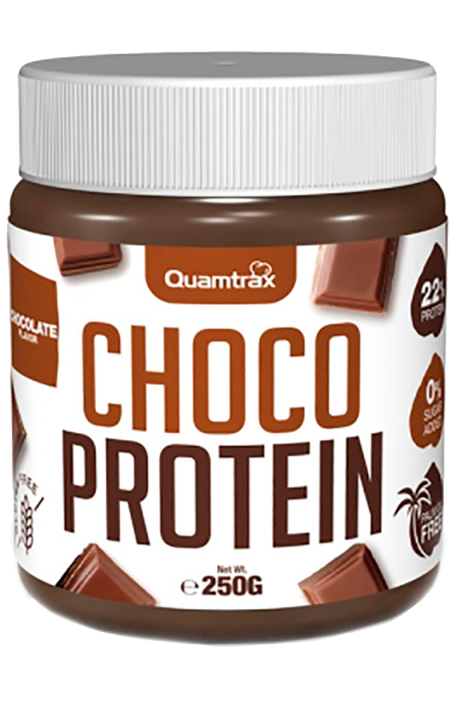 Паста Choco Protein, шоколадно-ореховая (Choco-Hazelnut), 250 г, Quamtrax