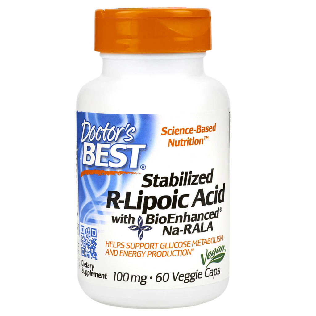 Липоевая кислота Doctor Best (&quot;Stabilized R-Lipoic Acid&quot;), капсулы, 60 шт, DOCTOR'S BEST